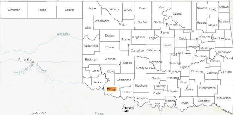 No. 13: Tillman County